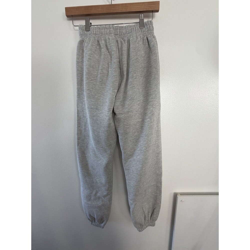 NWT Princess Polly Women’s Gray Puffy Logo Fleece Jogger Sweatpants US 2 XS - Picture 5 of 8